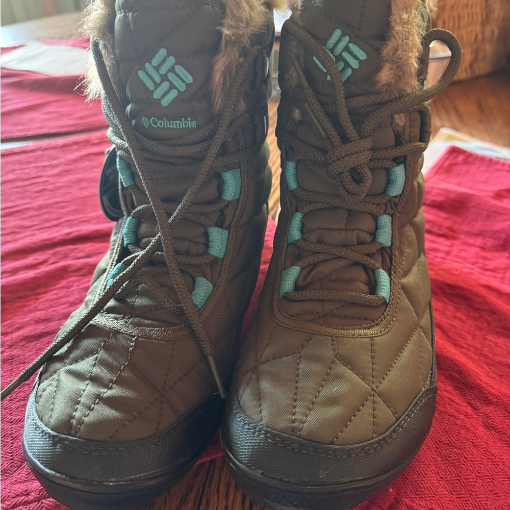 Columbia Women’s Minx Shorty III Boot Waterproof with Omni Heat Olive Size 7.5